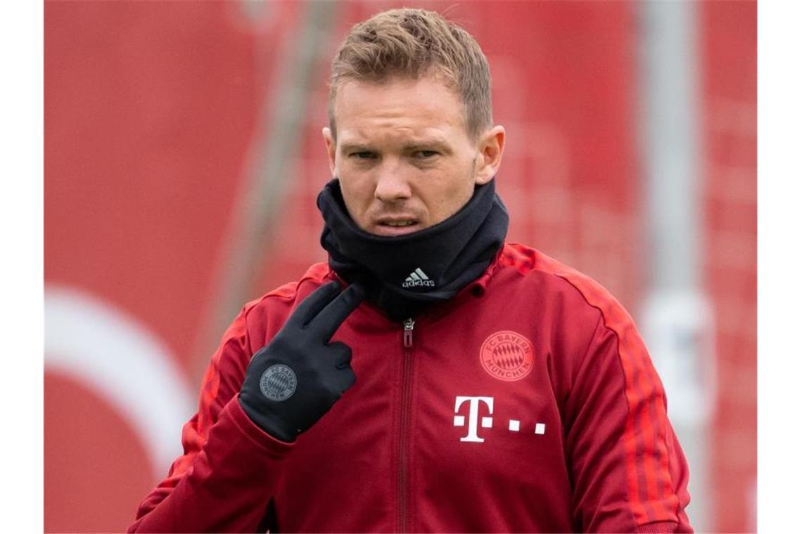Präsident Hainer hofft auf Nagelsmann-Rückkehr in Gladbach Julian Nagelsmann befindet sich aktuell in häuslicher Quarantäne. Foto: Sven Hoppe/dpa