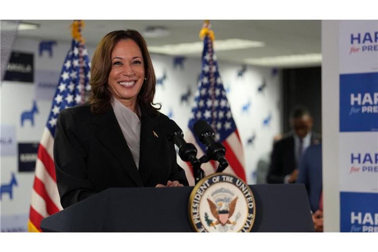 Kamala Harris erfährt viel Zustimmung für ihre Kandidatur.