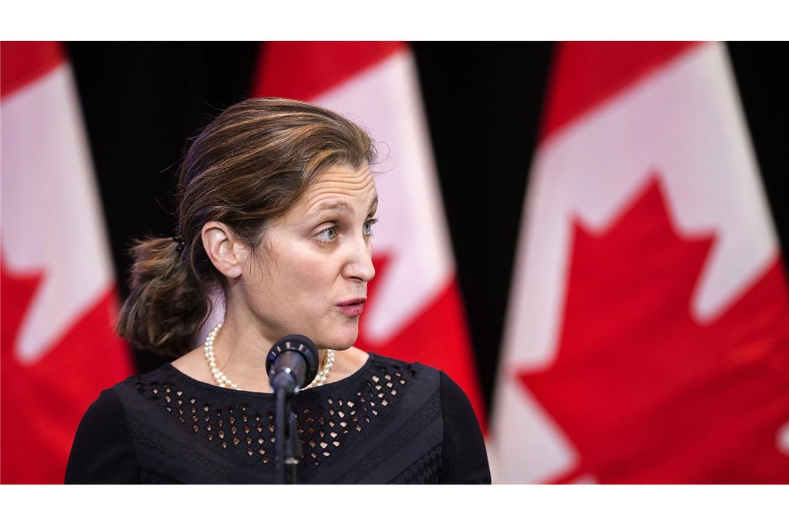 Kanadas Finanzministerin Chrystia Freeland ist zurückgetreten. (Archivbild)