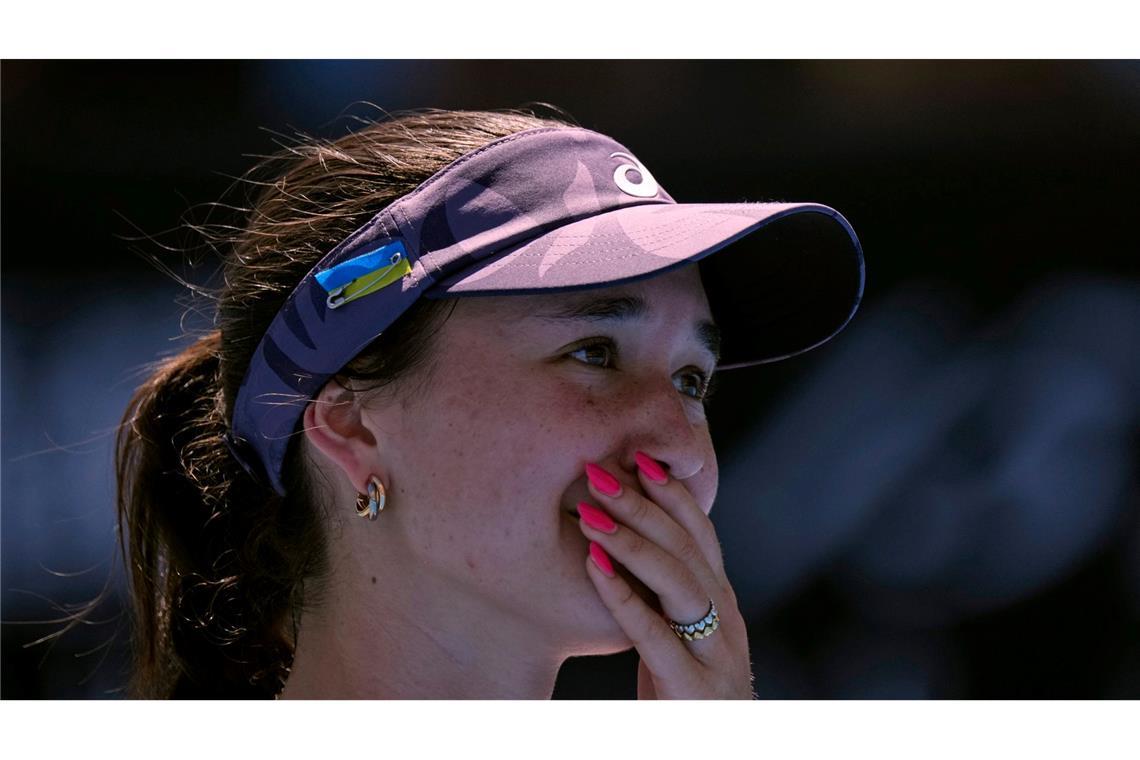 Kann ihren historischen Erfolg bei den Australian Open kaum fassen: Eva Lys.