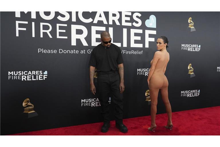 Kanye West mit seiner Partnerin Bianca Censori