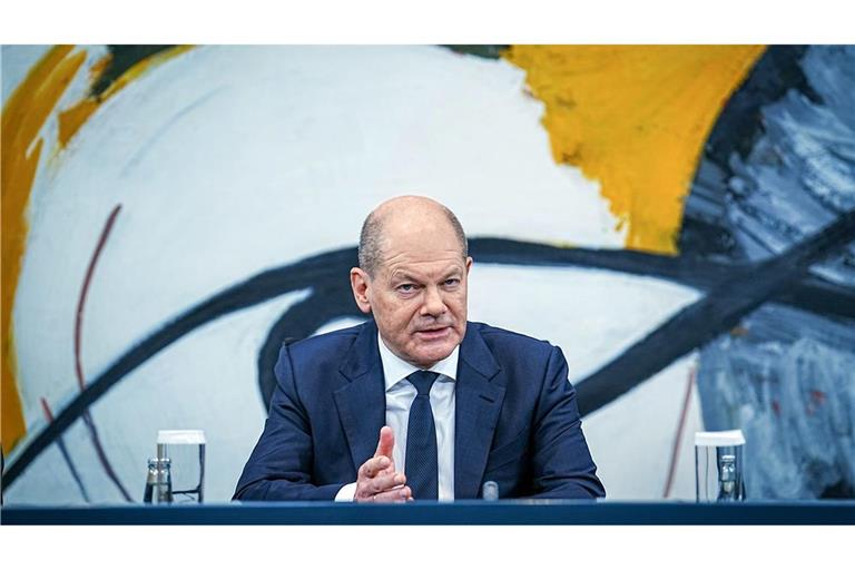 Kanzler Olaf Scholz gab nach einee Bund-Länder-Runde die Ergebnisse auch zu Corona bekannt - ein damals gewohntes Bild.