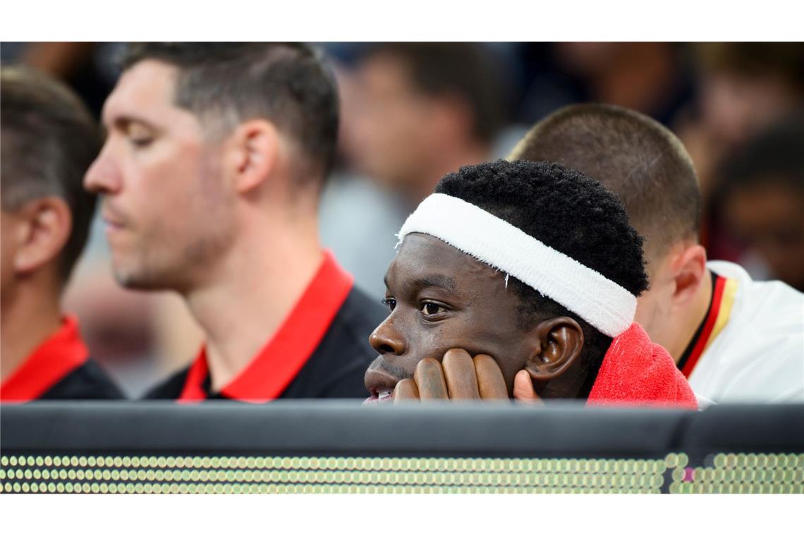 Kapitän der Weltmeister: Dennis Schröder beim Test in Hamburg.