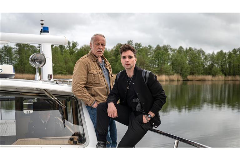 Karl Rogov (Frank Leo Schröder, li.) und Vincent Ross (André Kaczmarczyk) ermitteln entlang der alten Wasserstraße.