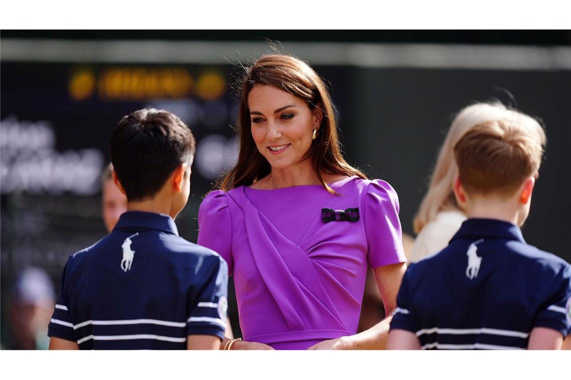 Kate hat sich zuletzt öffentlich bei der Siegerehrung des Tennisturniers von Wimlbedon gezeigt. (Archivbild)