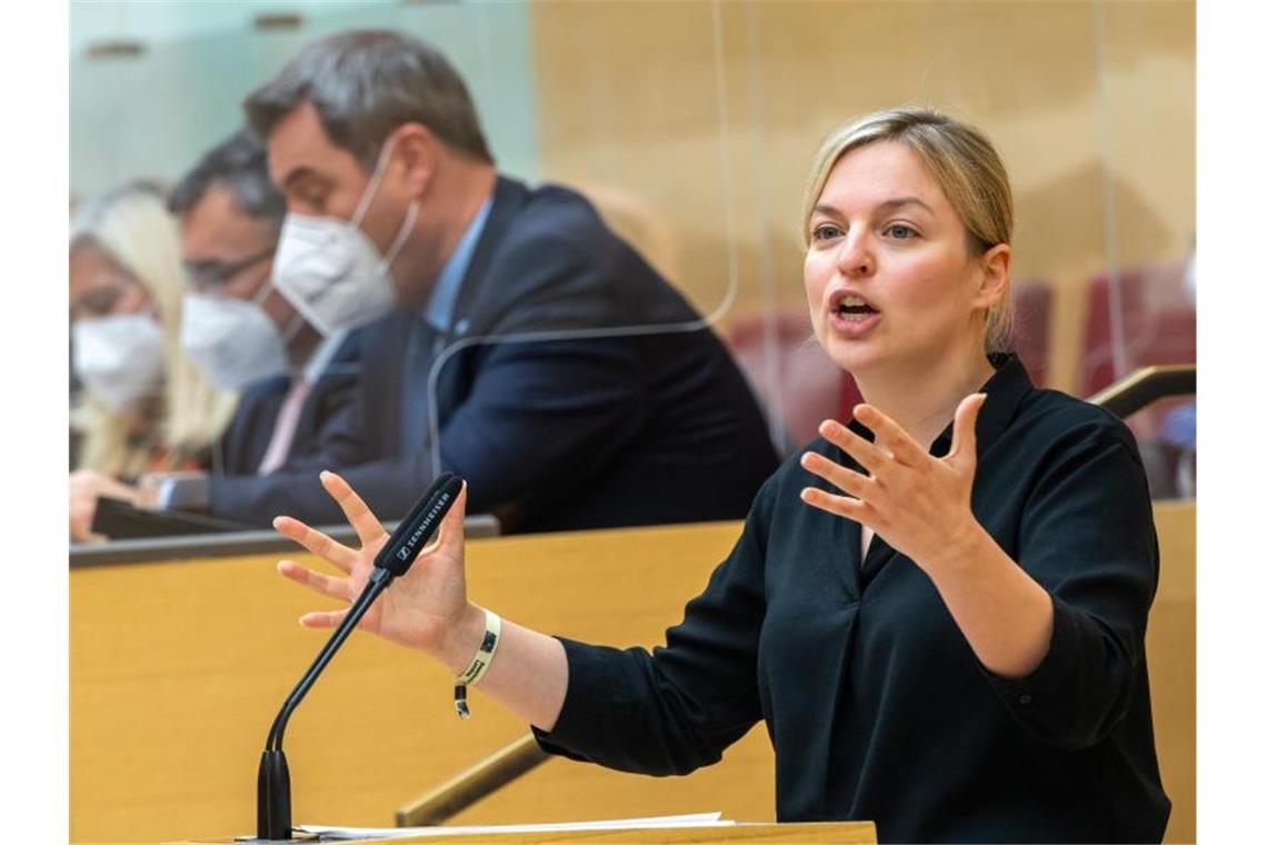 Katharina Schulze, Fraktionsvorsitzende Bündnis 90/Die Grünen im bayerischen Landtag. Foto: Peter Kneffel/dpa