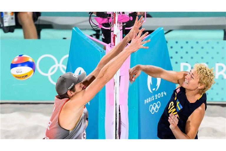 Kein Gold für Nils Ehlers und Clemens Wickler im Beachvolleyball in Paris.