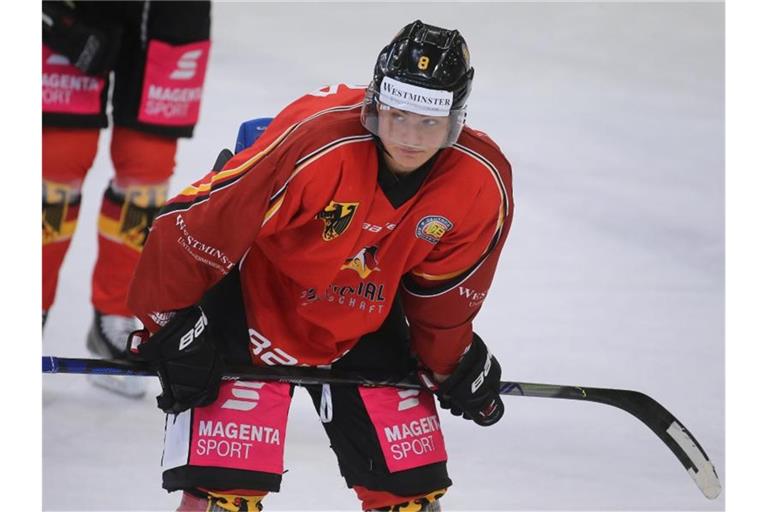 Könnte ein kommender NHL-Star werden: Tim Stützle. Foto: Karl-Josef Hildenbrand/dpa