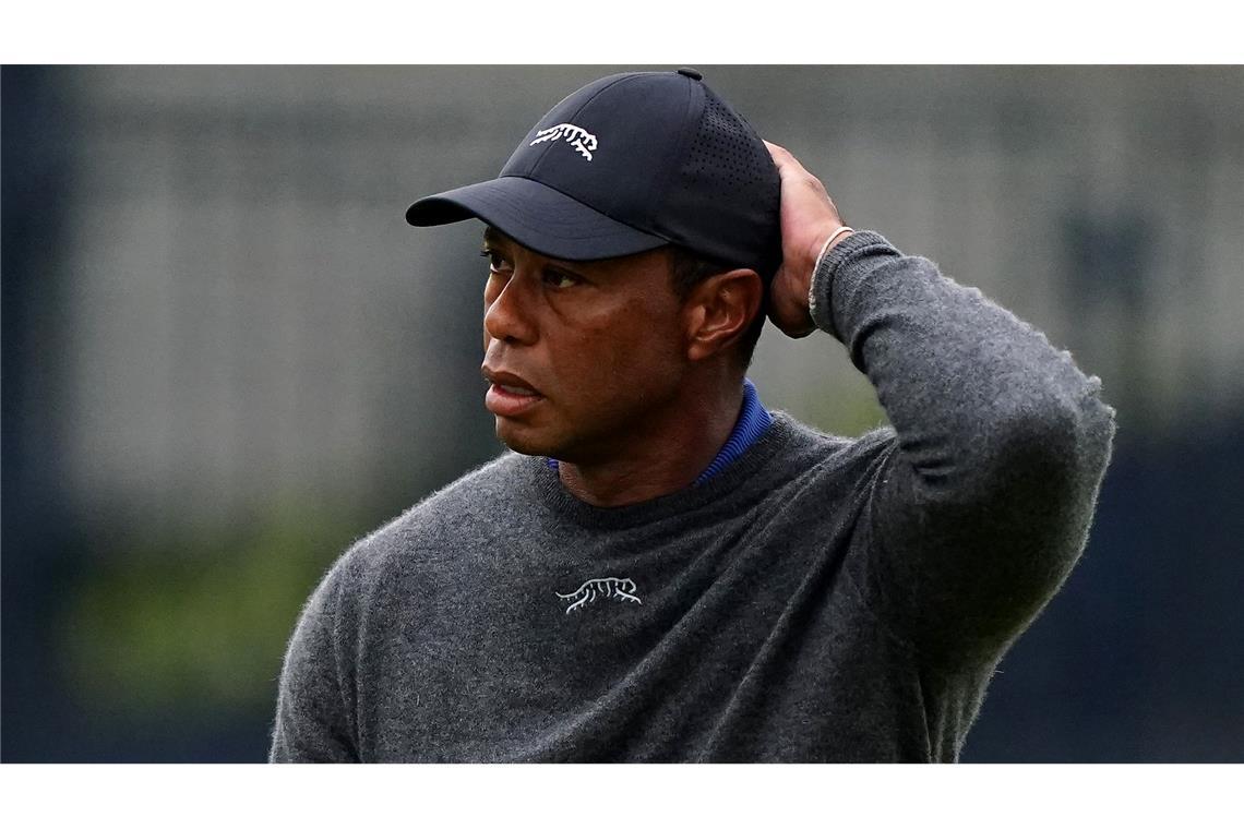 Konnte mit dem ersten Tag der British Open nicht zufrieden sein: Tiger Woods.