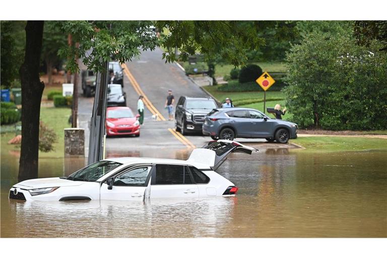 Land unter im Südosten der USA.