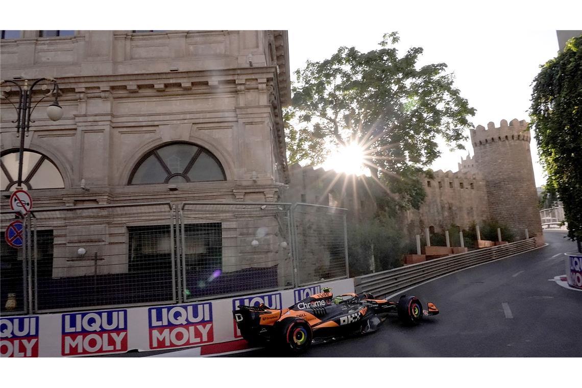 Lando Norris kann in Baku auf eine erfolgreiche Aufholjagd hoffen.