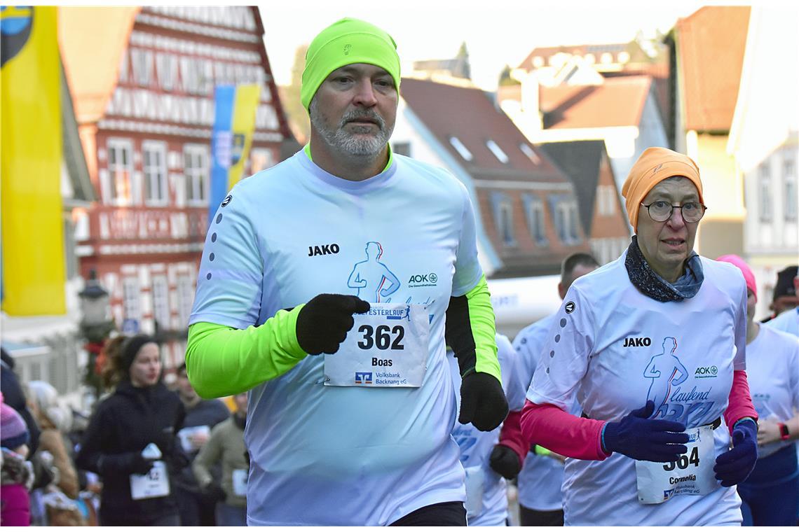 Laufend BKZ. Silvesterlauf 2024 in Backnang. SP