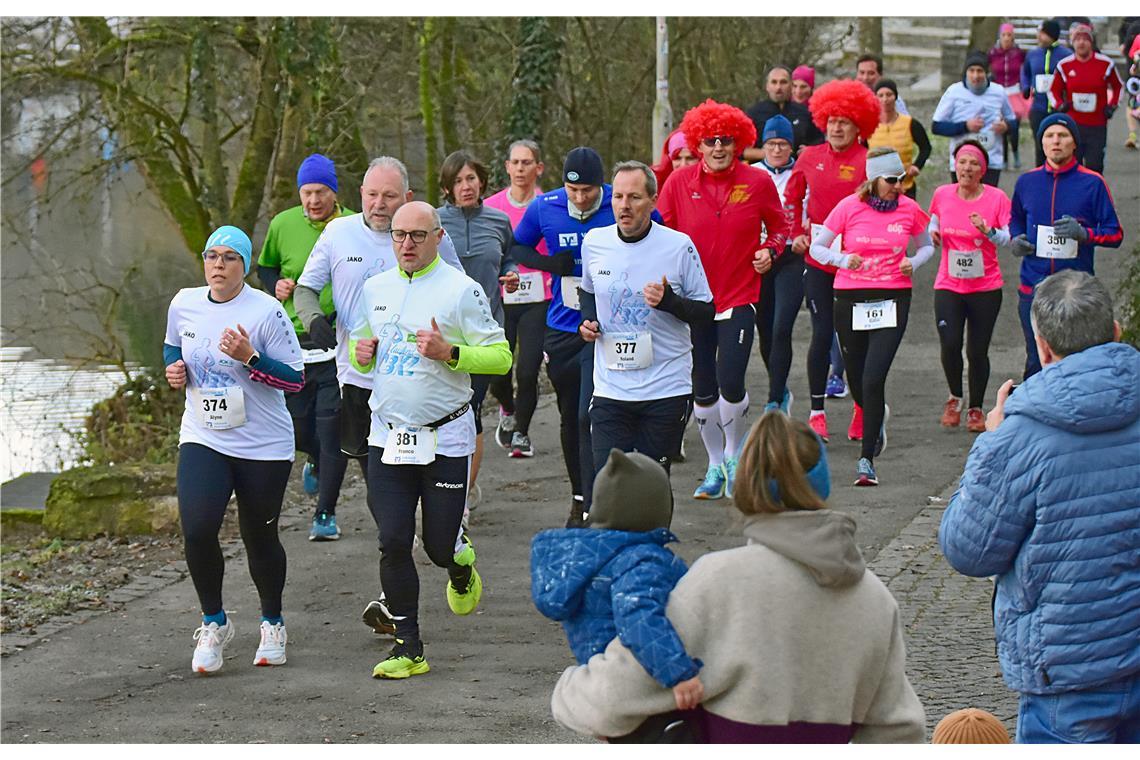 Laufend BKZ. Silvesterlauf 2024 in Backnang. SP