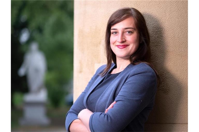 Lena Schwelling, ehemalige Landesvorsitzende der Grünen Jugend Baden-Württemberg. Foto: Bernd Weißbrod/dpa/Archivbild