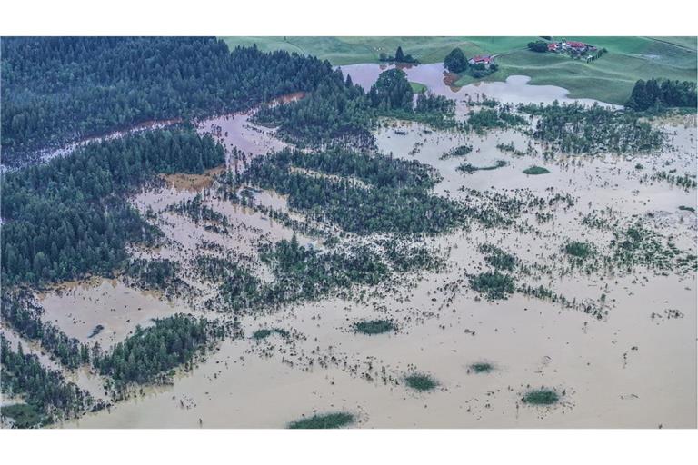 Leutkirch im Allgäu wurde schwer von den Hochwasser getroffen.