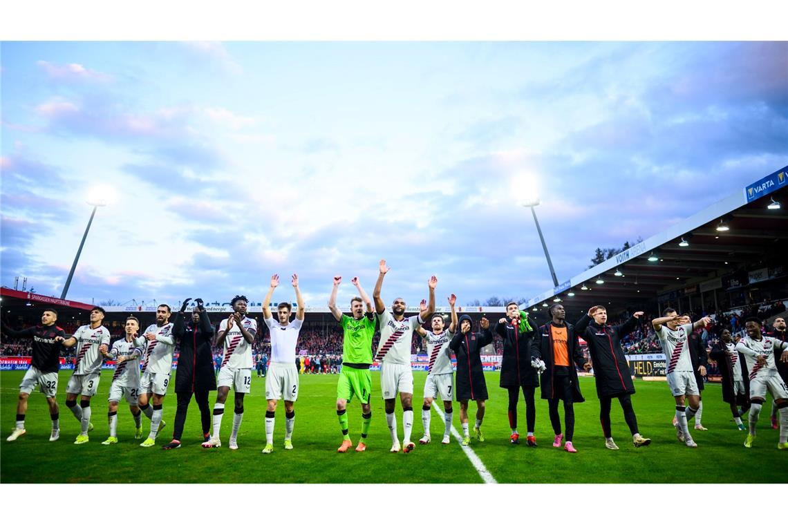 Leverkusen blieb zum 32. Mal in Serie ungeschlagen.