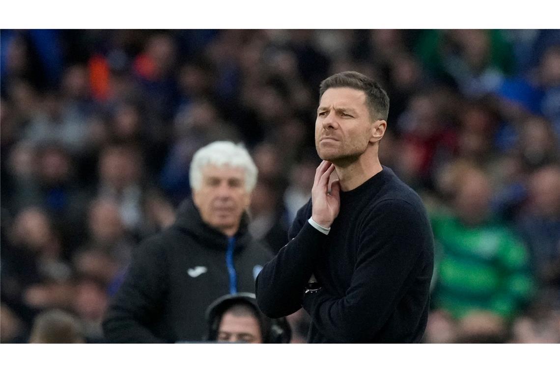 Leverkusen-Coach Xabi Alonso sah eine schwache Leistung seiner Mannschaft.