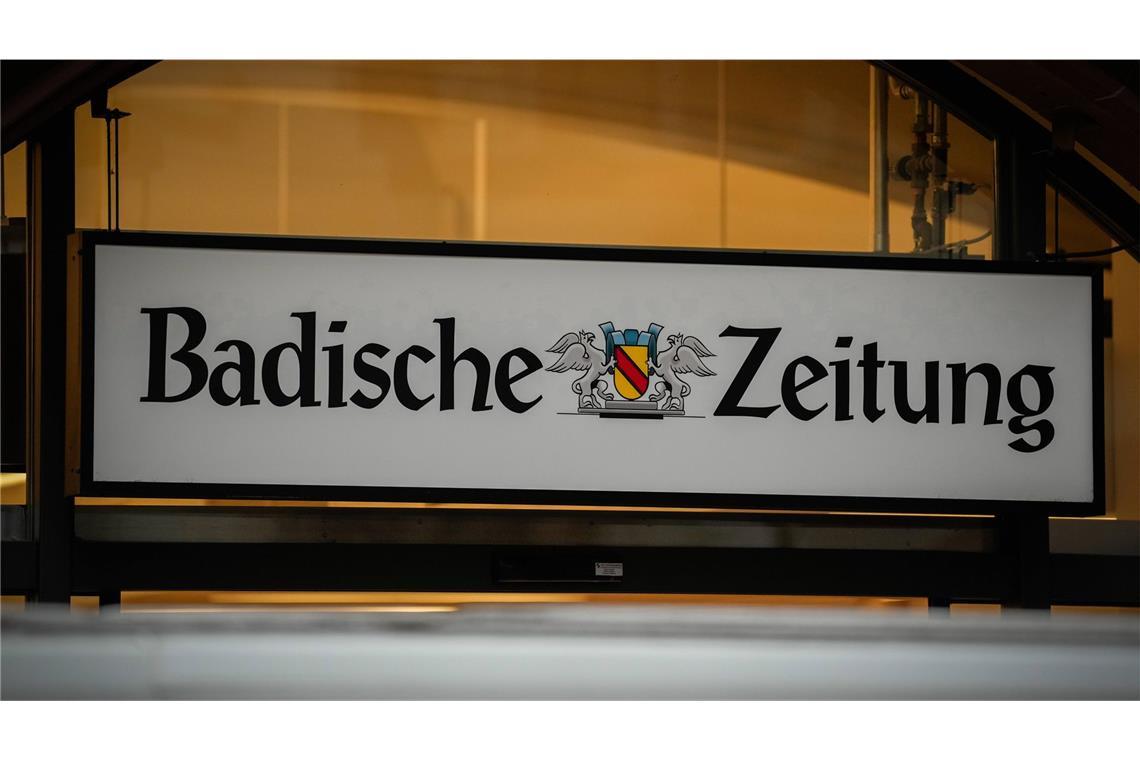 Logo der „Badischen Zeitung“: Chefredakteur Thomas Fricker verlässt die Tageszeitung nach acht Jahren.