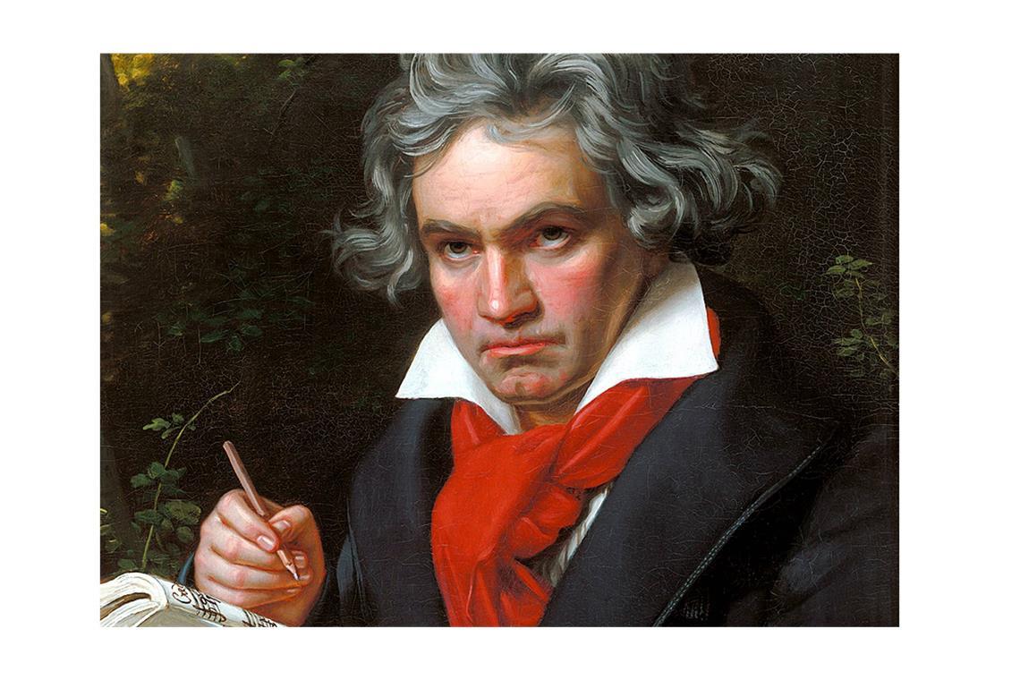 Ludwig van Beethoven, der geniale Komponist der Wiener Klassik.(Gemälde von  J. C. Stieler).