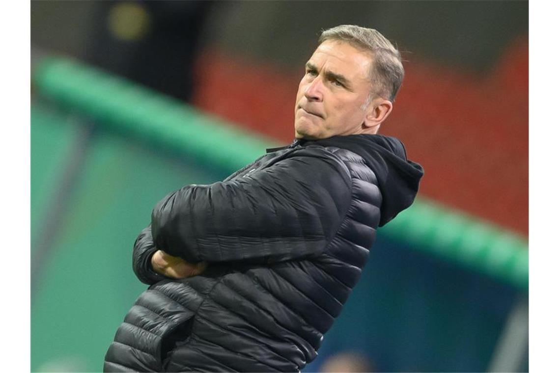 U21 und Kuntz auch ohne „Wahnsinnsparty“ in EM-Vorfreude Machte mit Deutschlands U21 die EM-Qualifikation perfekt: Stefan Kuntz. Foto: Swen Pförtner/dpa
