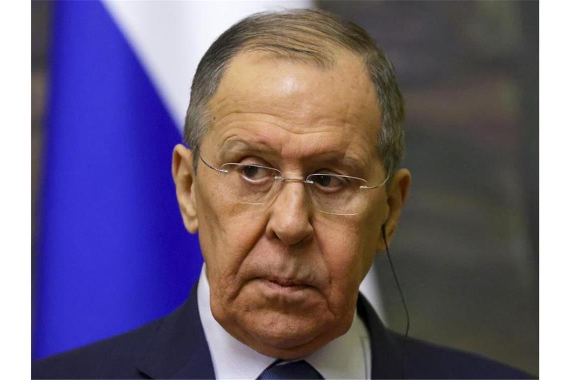 Lawrow zu Verhandlungen: USA üben wohl Einfluss aus „Man hat ständig das Gefühl, dass die ukrainische Delegation an der Hand gehalten wird, höchstwahrscheinlich von den Amerikanern“: Sergej Lawrow. Foto: Evgenia Novozhenina/Reuters/AP/dpa