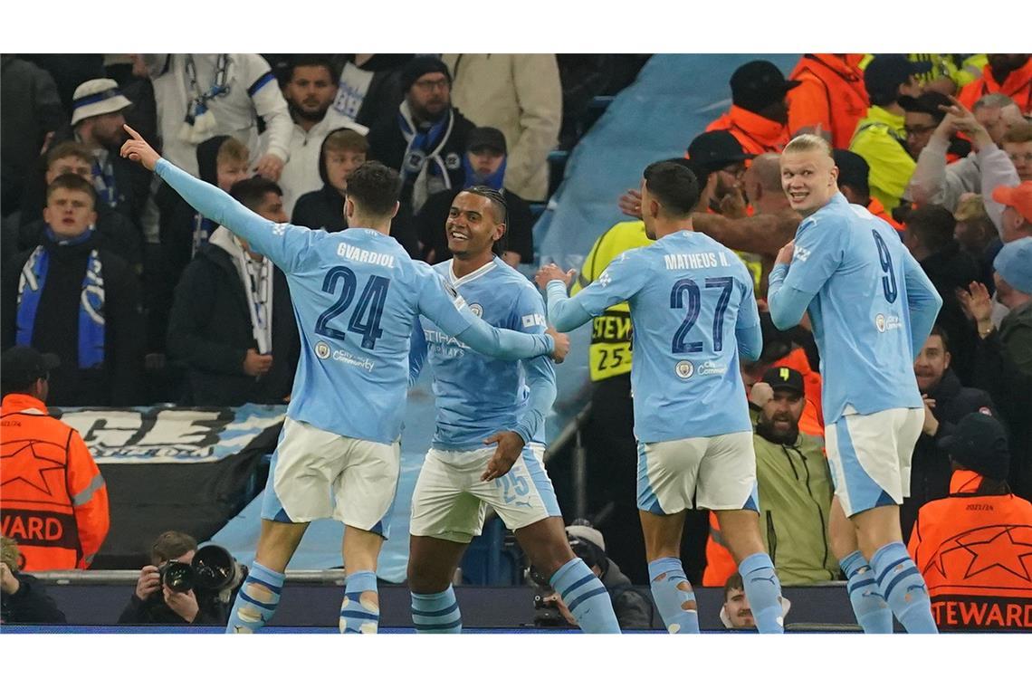 Manchester City holte sich auch im Rückspiel gegen Kopenhagen einen 3:1-Sieg.