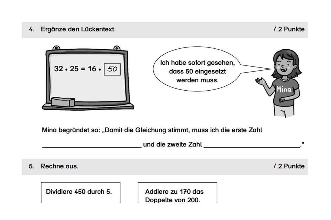 Mathe-Aufgabe von Kompass 4.