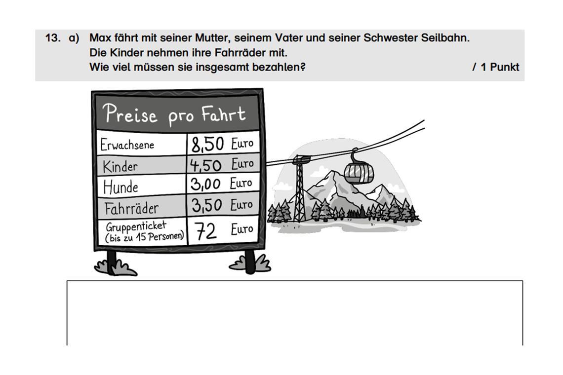 Mathe-Aufgabe von Kompass 4.