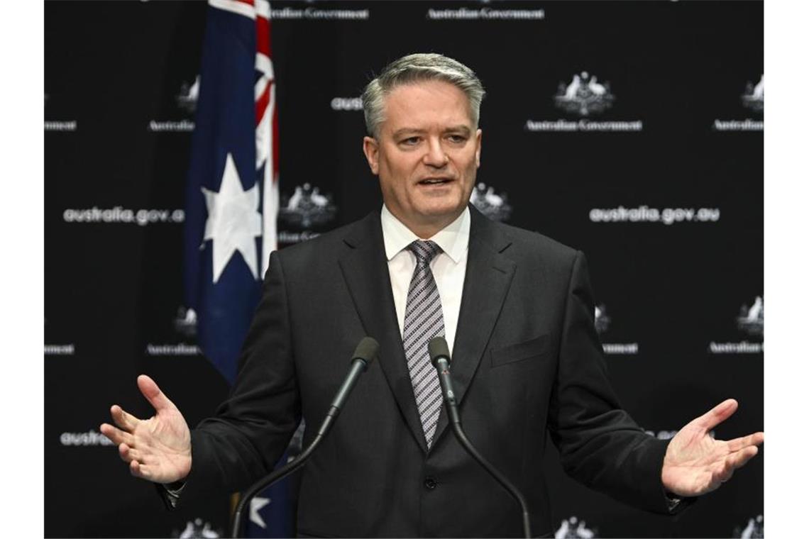 Australier Cormann neuer Chef der OECD Mathias Cormann, damals Finanzminister von Australien, wird vom 1. Juni an die Industriestaaten-Organisation OECD führen. Foto: Lukas Coch/AAP/dpa