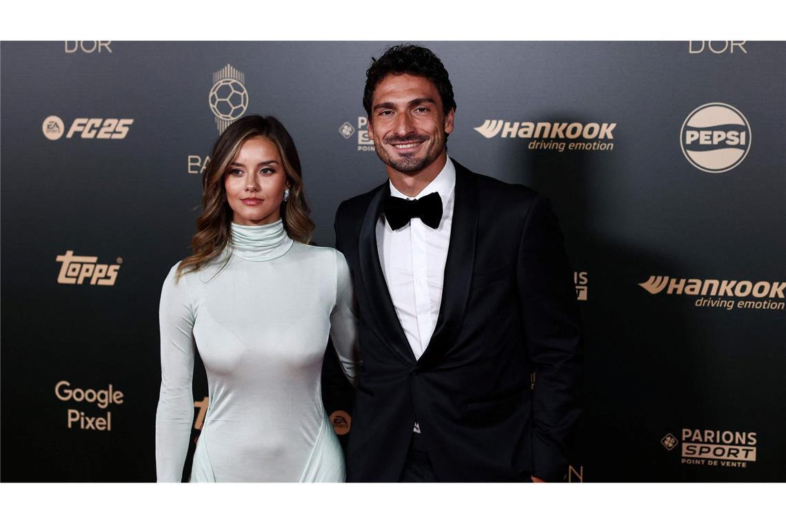 Mats Hummels und Nicola Cavanis kamen gemeinsam zum Ballon d'Or.