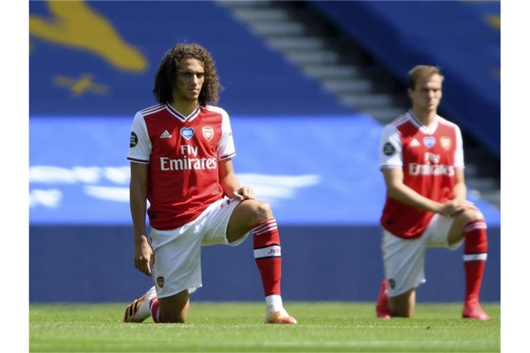 Matteo Guendouzi (l) kam beim FC Arsenal zuletzt nicht mehr zum Zug. Foto: Mike Hewitt/Pool Getty/AP/dpa