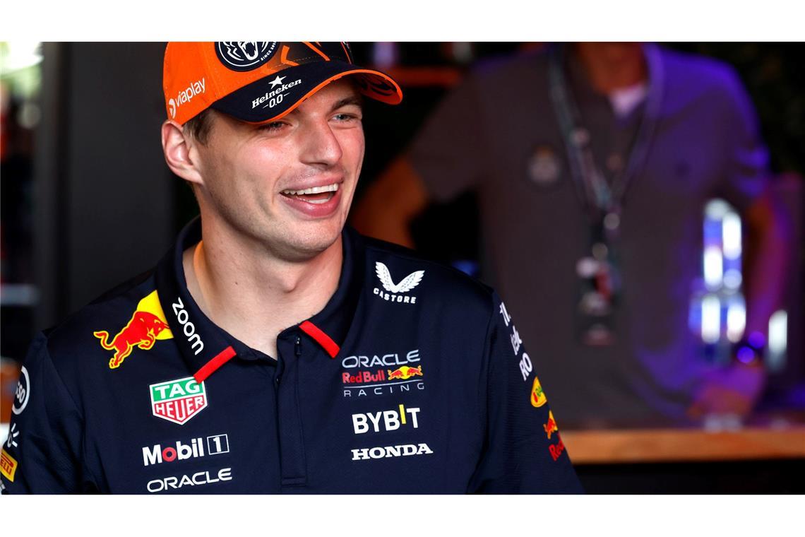 Max Verstappen ist dreimaliger Weltmeister: Er weiß, was er tut.