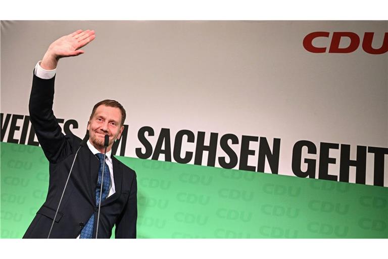 Michael Kretschmer ist erleichtert über das Abschneiden der CDU.