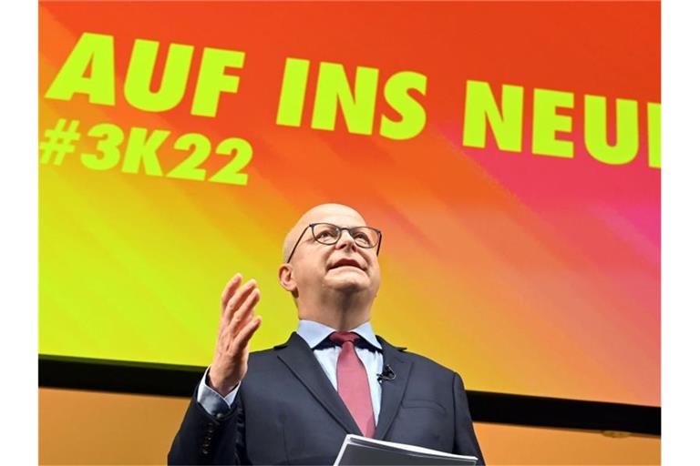 Michael Theurer, Landesvorsitzender der FDP Baden-Württemberg, spricht beim Dreikönigstreffen. Foto: Uli Deck/dpa