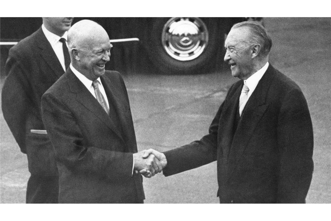 Mit seinem Besuch bei Adenauer will Eisenhower die West-Allianz stärken. (Archivbild)