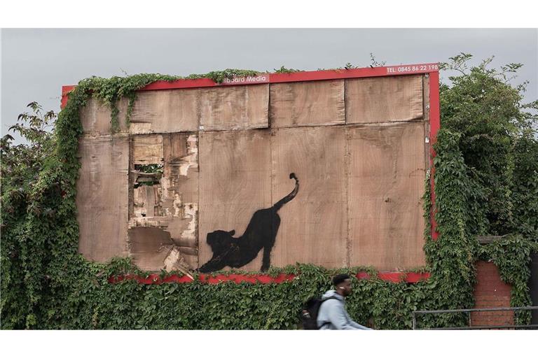 Mit seiner Bilder-Reihe will Banksy wohl die Menschen aufmuntern.