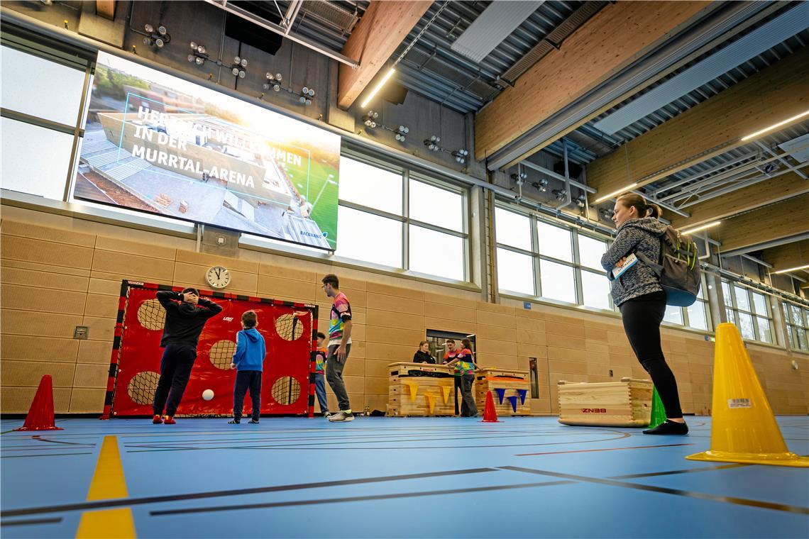 Mitmach-Aktionen in der Murrtal-Arena auf der Maubacher Höhe.