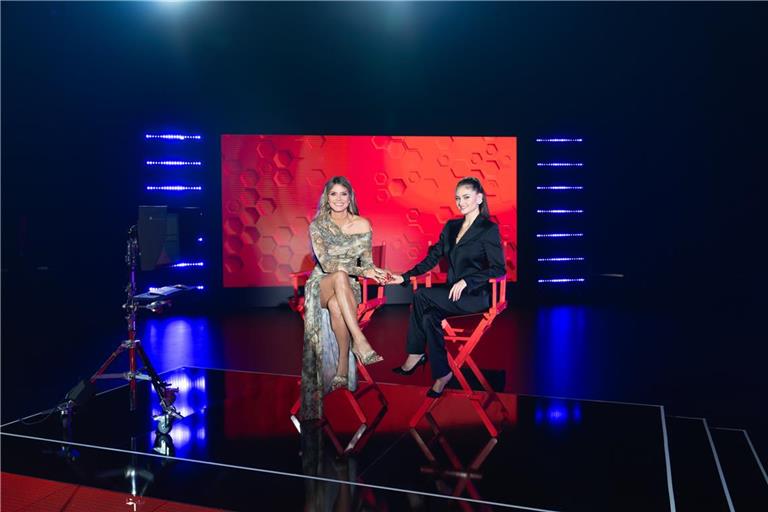 Model-Mama Heidi Klum mit ihrer Tochter Leni beim GNTM-Casting 2025 in München.