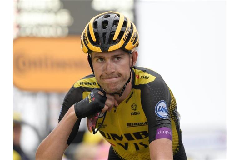 Muss den 103. Giro d'Italia vorzeitig beenden: Steven Kruijswijk. Foto: Yorick Jansens/BELGA/dpa