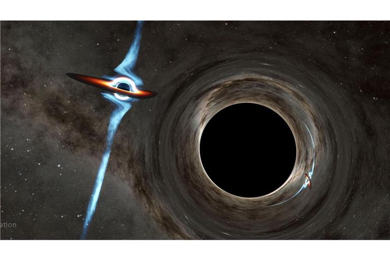 Nahe am zentralen Schwarzen Loch der Milchstraße, Sagittarius A*, könnte noch ein zweites, kleineres Schwarzes Loch liegen.