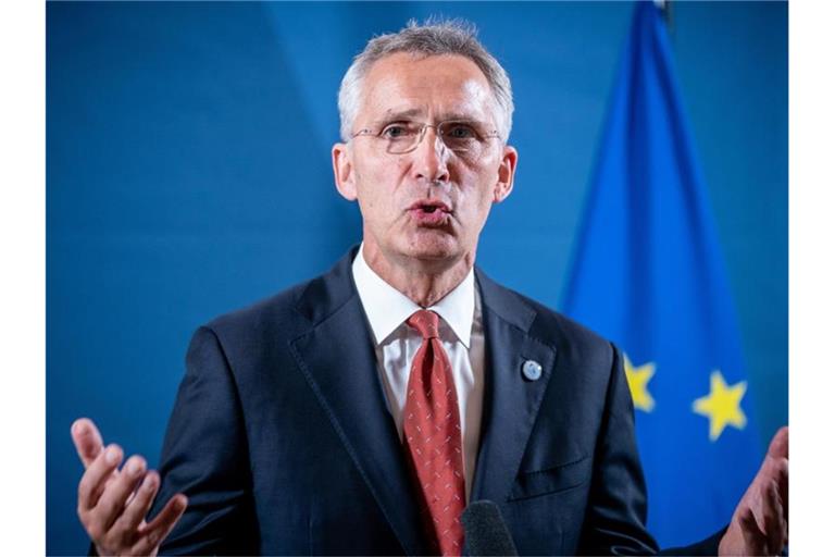 Nato-Generalsekretär Jens Stoltenberg Ende August in Berlin. Foto: Michael Kappeler/dpa