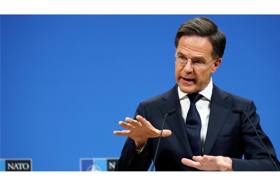 Nato-Generalsekretär Mark Rutte ist nun als Krisenmanager gefragt.