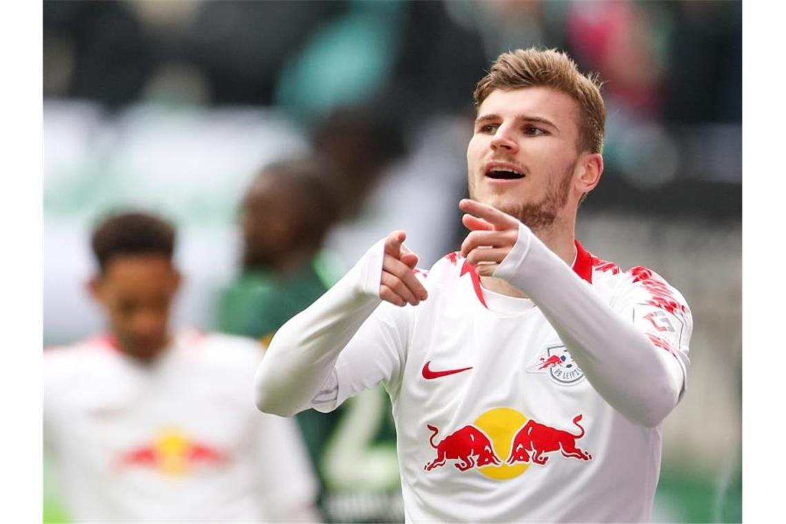 Brisantes Finale für Werner - Rangnick: Keine Bayern-Anfrage Noch trägt der das Trikot von RB Leipzig: Timo Werner. Foto: Jan Woitas