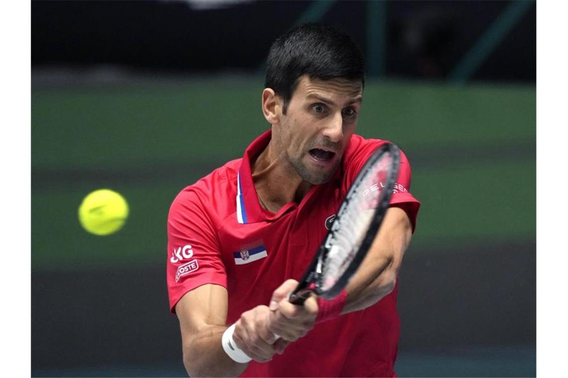 Australian-Open-Organisatoren bestätigen Djokovic-Teilnahme Novak Djokovic wird bei den Australian Open starten. Foto: Michael Probst/AP/dpa