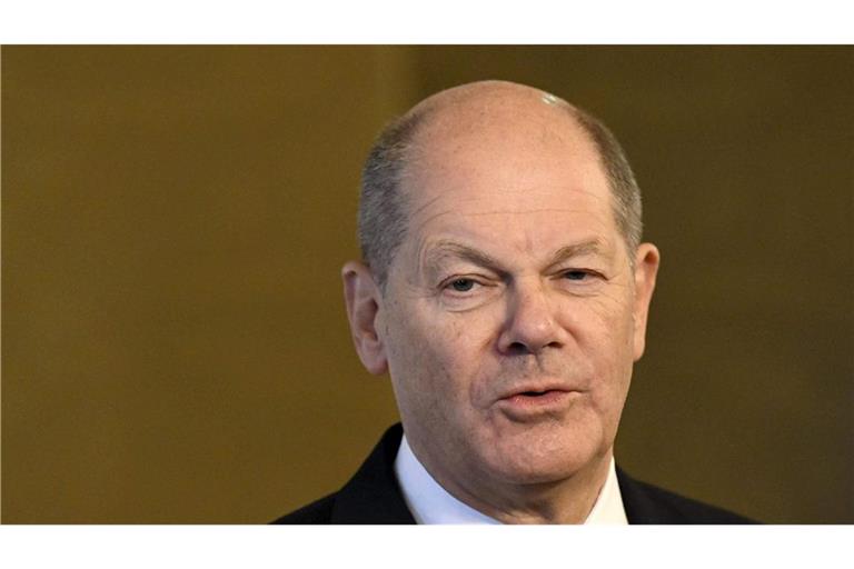 Olaf Scholz freut sich über die Waffenruhe-Vereinbarung. (Archivbild)