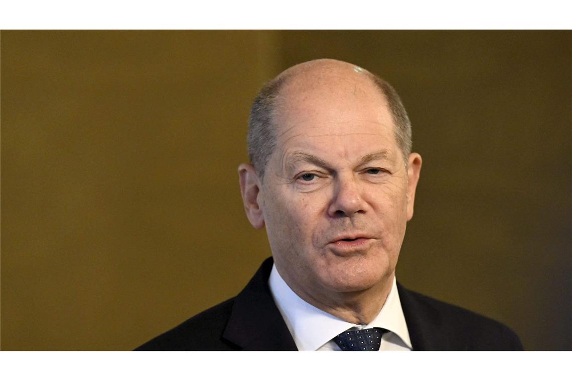 Olaf Scholz richtet mahnende Wort an Oppositionsführer Friedrich Merz.