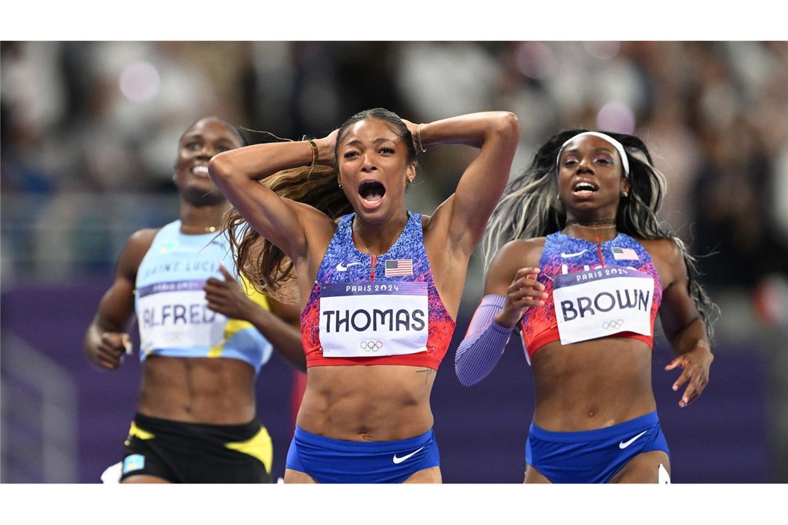 Olympiasiegerin über 200 Meter: Gabrielle Thomas.