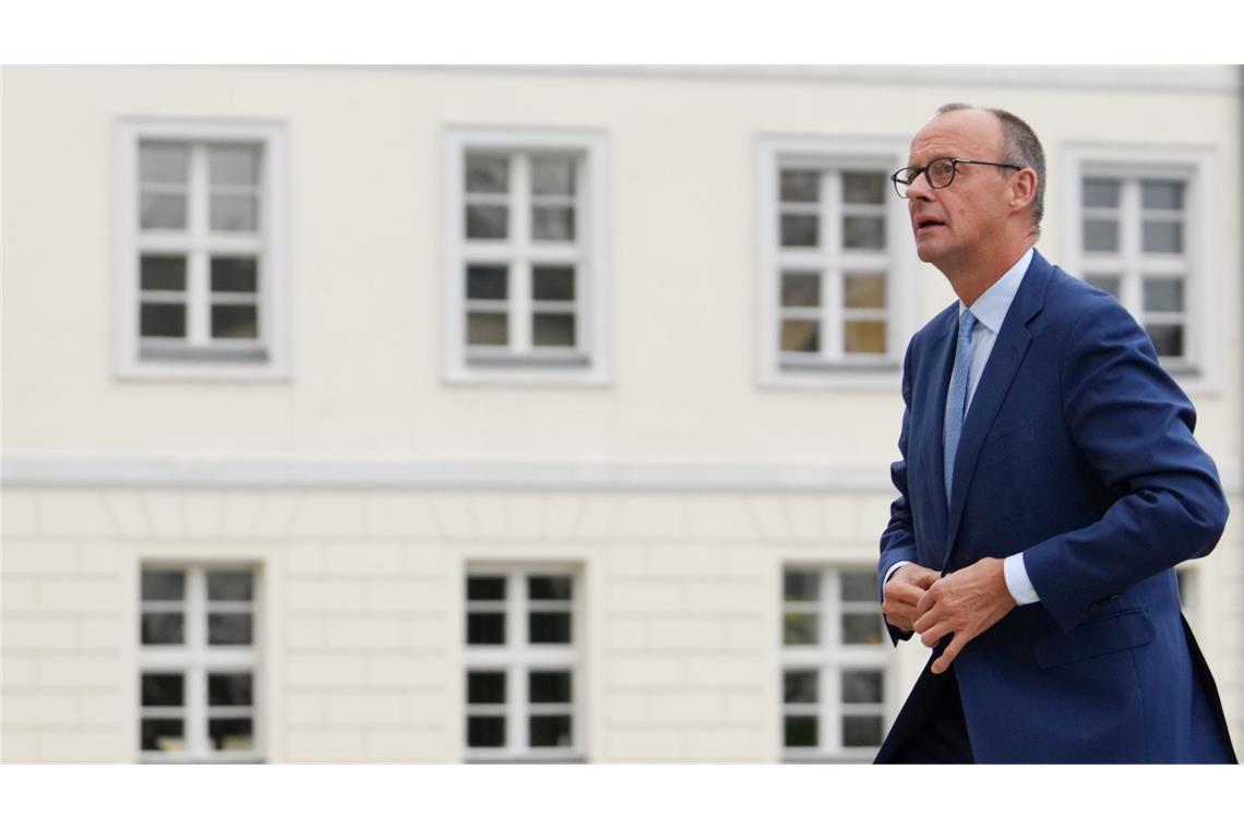 Oppositionsführer Friedrich Merz.