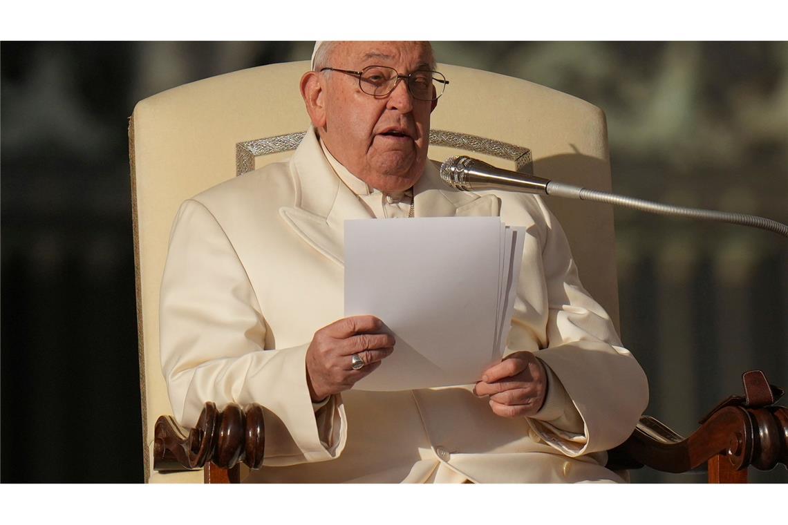 Papst Franziskus spricht von "Grausamkeit" in Gaza. (Archivbild)