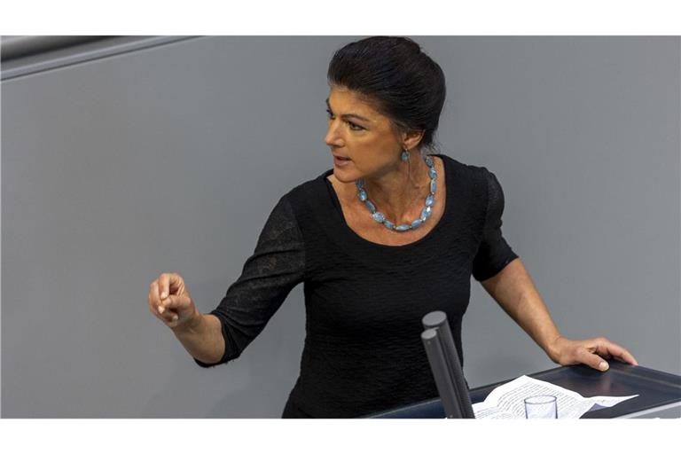 Parteigründerin Sahra Wagenknecht spricht vom „schlechtesten Haushalt in der Geschichte der Bundesrepublik“.